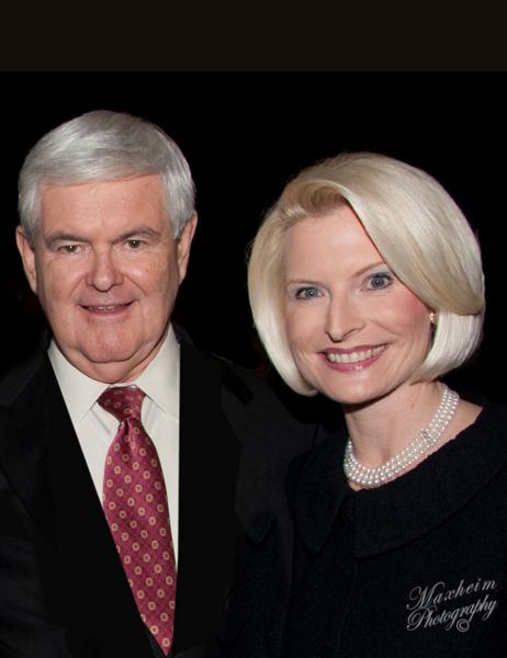 Senator Newt Gingrich & wife Calista